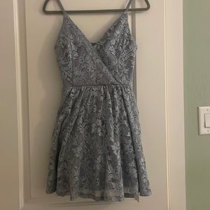 blue homecoming dress - windsors